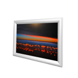 FixtureDisplays? Frame, Wall or Poll Mount Poster/Picture Snap Silver 11476-A3 Viewable Area 10.6x15.7