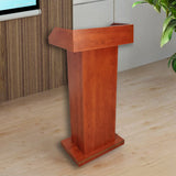 Podium Wood Deluxe Reception Lectern Debate Church Pulpit Funeral Hotel Hostess 11479-2