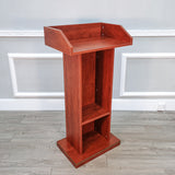 Podium Wood Deluxe Reception Lectern Debate Church Pulpit Funeral Hotel Hostess 11479-2