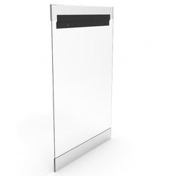 Clear Frameless Plexiglass Acrylic Wall Poster Frame with Slide-In Design Holds 18" x 23.7" Prints Hardware Inclulded 11481-1