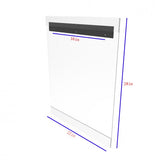 Clear Frameless Plexiglass Acrylic Wall Poster Frame with Slide-In Design Holds 22" x 27.7" Prints Hardware Inclulded 11481-2