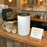 ® 8PK Donation Can 5.5" Tall 3" Diameter 11483-8PK