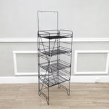 18X13X58" Beverage Rack Wire Shelf 4 level Magazine Newspaper Stand Soda 11490-NEW