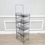 18X13X58" Beverage Rack Wire Shelf 4 level Magazine Newspaper Stand Soda 11490-NEW