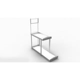 FixtureDisplays? 7 X 21.6 X 24 Two-tiered Metal Retail Coutertop Beverage Display Rack 11505