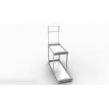 FixtureDisplays? 7 X 21.6 X 24 Two-tiered Metal Retail Coutertop Beverage Display Rack 11505