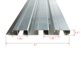 Double Sided Slatwall Aluminum Slatwall Panel Merchandising Slatwall Metal Board 11561 SLATWALL