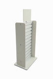 Slatwall Rack Countertop White Merchandiser Slatwall Display 2 Sided Stand Tabel