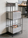 Display, Bulk Newspaper Magazine Metal Wire Rack Catalog Stand  11562
