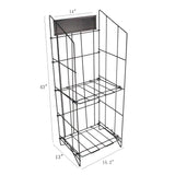 Display, Bulk Newspaper Magazine Metal Wire Rack Catalog Stand 11562