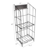 Display, Bulk Newspaper Magazine Metal Wire Rack Catalog Stand  11562