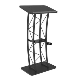 Curved Podium, Truss Metal/ Wood Pulpit Lectern 11568