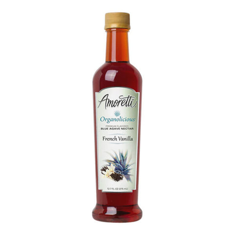 Amoretti Organolicious Organic French Vanilla Blue Agave Nectar 12.7 oz. WS-115AMFRNVAN
