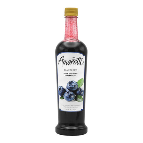 Amoretti Blueberry Bar and Smoothie Concentrate 25.4 fl. oz. WS-115AMMBLUE