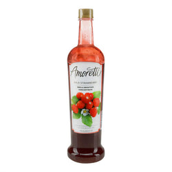 Amoretti Wild Strawberry Bar and Smoothie Concentrate 25.4 fl. oz. WS-115AMMWSTRAW
