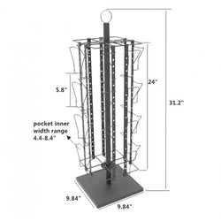 16 Pocket Greeting Card Rack Adjustable Pockets Vertical Horizontal Wire Rack