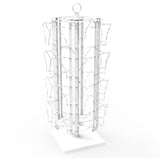 Adjustable Greeting Card Rack 4x6 7x5 Horizontal Vertical Post Card Display 11602-H-WHT