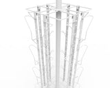 Up to 9.9 Wide 16 Adjustable Pockets Greeting Card Rack Post Card Display