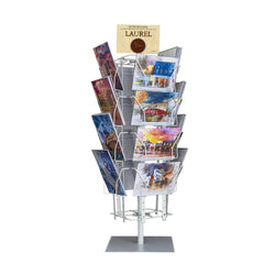 Up to 9.9 Wide 16 Adjustable Pockets Greeting Card Rack Post Card Display