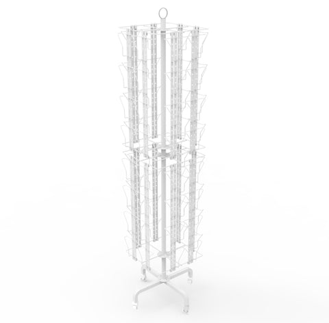 Up to 6.5 Pocket 64 Pocket Adjustable Display Rack Greeting Post Card Calendar
