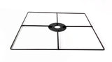 FixtureDisplays 12x12 Hub for Pockets up 13.5 Size Black 11604 BLACK