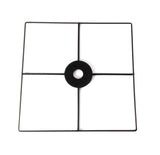 FixtureDisplays 12x12 Hub for Pockets up 13.5 Size Black 11604 BLACK