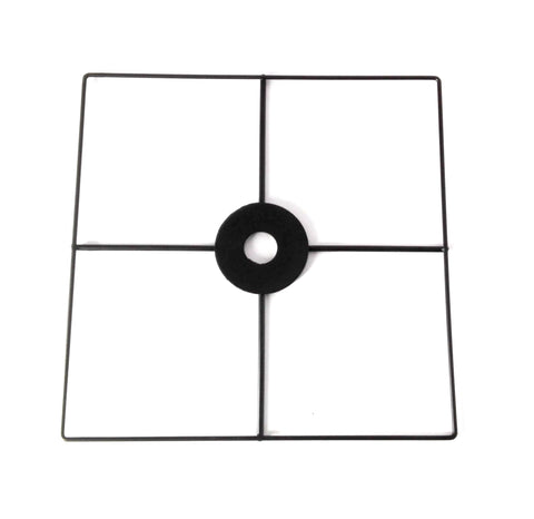 FixtureDisplays 12x12 Hub for Pockets up 13.5 Size Black 11604 BLACK