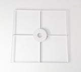 FixtureDisplays 12x12 Hub for Pockets up to 13.5 Size Pocket White 11604 WHITE