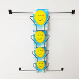 4.6-21"W 5.9-24" Tall Adjustable Display Rack WallMount Greeting Card Photo Art 11608-SINGLE-BLACK-NEW