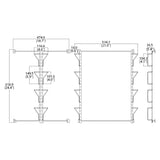 4.6-21"W 5.9-24" Tall Adjustable Display Rack WallMount Greeting Card Photo Art 11608-SINGLE-BLACK-NEW