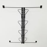 4.6-21"W 5.9-24" Tall Adjustable Display Rack WallMount Greeting Card Photo Art 11608-SINGLE-BLACK-NEW