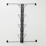 4.6-21"W 5.9-24" Tall Adjustable Display Rack WallMount Greeting Card Photo Art 11608-SINGLE-BLACK-NEW