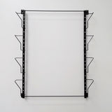 4.6-21"W 5.9-24" Tall Adjustable Display Rack WallMount Greeting Card Photo Art 11608-SINGLE-BLACK-NEW