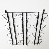 6.7"WX 5.9"H 12-Pocket Adjustable Display Rack Wallmount Greeting Card Holder 11608-TRIPPLE-BLACK-NEW