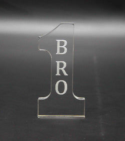 2.16W x 4.3H x 0.4D Number 1 BROTHER Tabletop Gift 11617 BRO