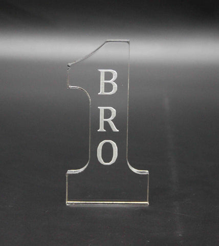 2.16W x 4.3H x 0.4D Number 1 BROTHER Tabletop Gift 11617 BRO