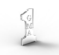 2.16W x 4.3H x 0.4D Number 1 GRANDMA Tabletop Gift 11617 GMA