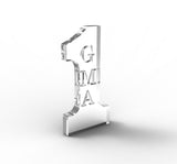 2.16W x 4.3H x 0.4D Number 1 GRANDMA Tabletop Gift 11617 GMA