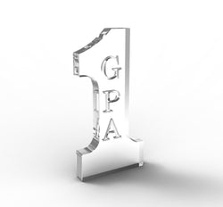 2.16W x 4.3H x 0.4D Number 1 GRANDPA Tabletop Gift 11617 GPA