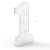 4.3W x 8.6H x 0.7D Number 1 MOM Tabletop Gift Holiday Gift Mother's Day Gift