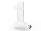 4.3W x 8.6H x 0.7D Number 1 MOM Tabletop Gift Holiday Gift Mother's Day Gift
