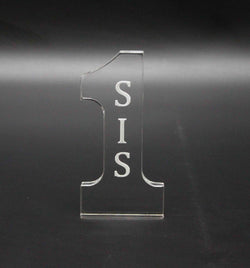 2.16W x 4.3H x 0.4D Number 1 SISTER Tabletop Gift 11617 SIS