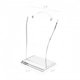 Clear Acrylic Plexiglass Necklace Jewelry Stand Countertop Display 11620 10B