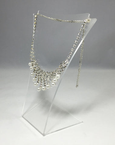 Clear Acrylic Plexiglass Necklace Jewelry Stand Countertop Display 11620 19