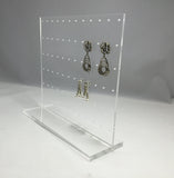 Clear Acrylic Plexiglass Ear Ring Jewelry Stand Countertop Display 11620 4A