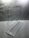 Clear Acrylic Plexiglass Earring Ring Stand Countertop Display 11620 4B