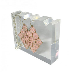 Clear Acrylic Plexiglass Earring Display Pendant Stand Earring Prop Riser