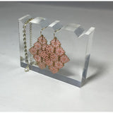 Clear Acrylic Plexiglass Earring Display Pendant Stand Earring Prop Riser