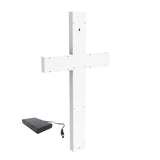 White Cross, Christian LIGHTED Church Sign white Plexiglass LED Light w/ AA