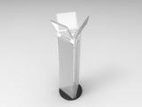 Frosted Acrylic 3 Sided Gridwall Display Rack 11680